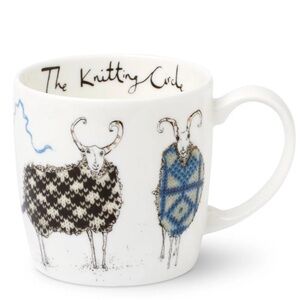 NWOT ANNA WRIGHT Knitting Circle Sheep Mug Two